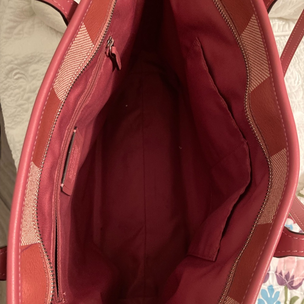 *** SOLD SOLD SOLD ***NWOT-COACH GINGHAM TOTE- signature - Picture 7 of 16